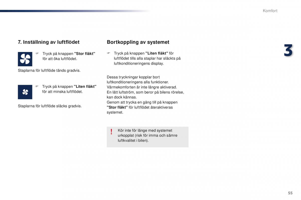 Peugeot 301 instruktionsbok / page 57