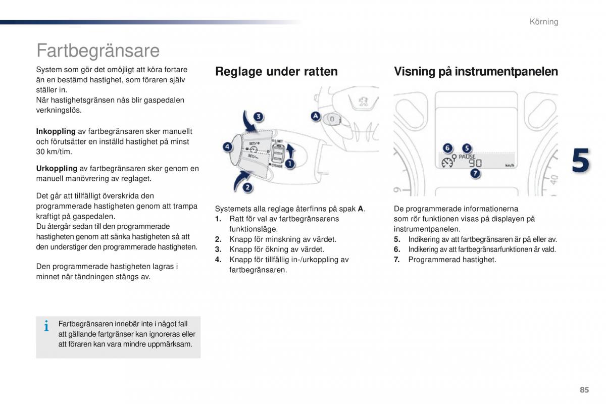 Peugeot 301 instruktionsbok / page 87