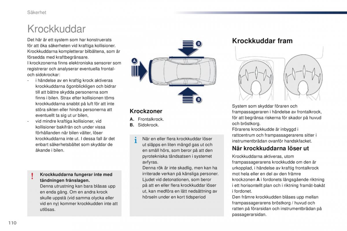 Peugeot 301 instruktionsbok / page 112