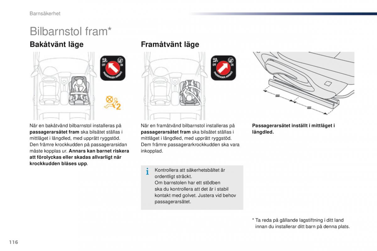 Peugeot 301 instruktionsbok / page 118