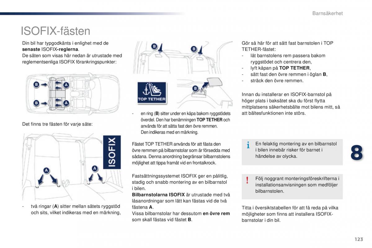 Peugeot 301 instruktionsbok / page 125