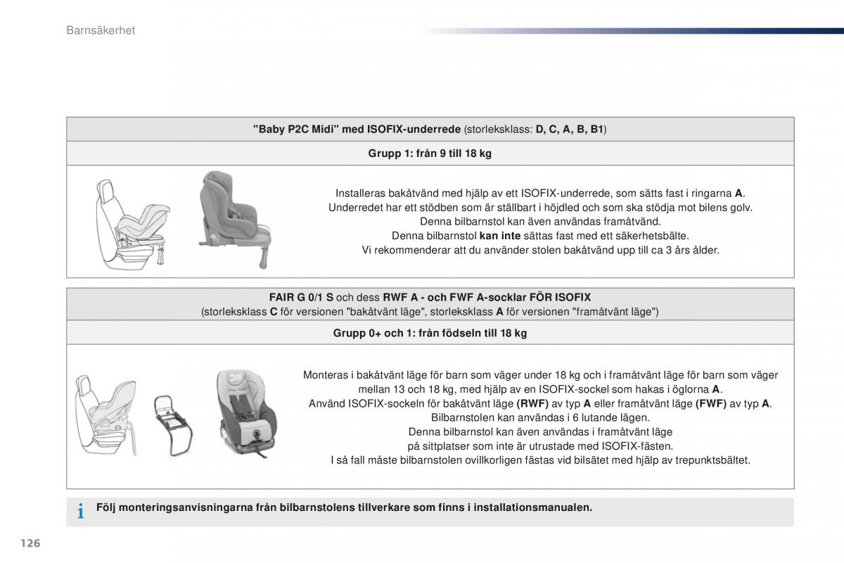 Peugeot 301 instruktionsbok / page 128