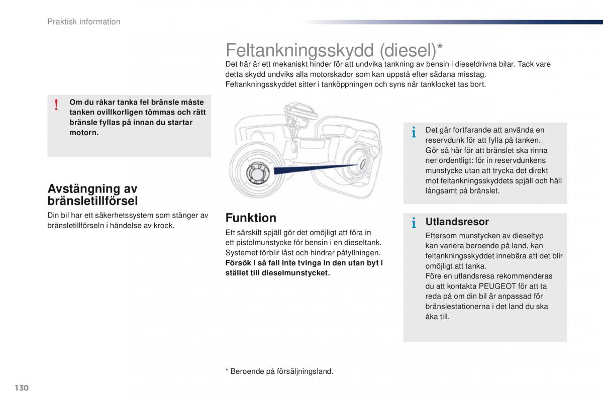 Peugeot 301 instruktionsbok / page 132