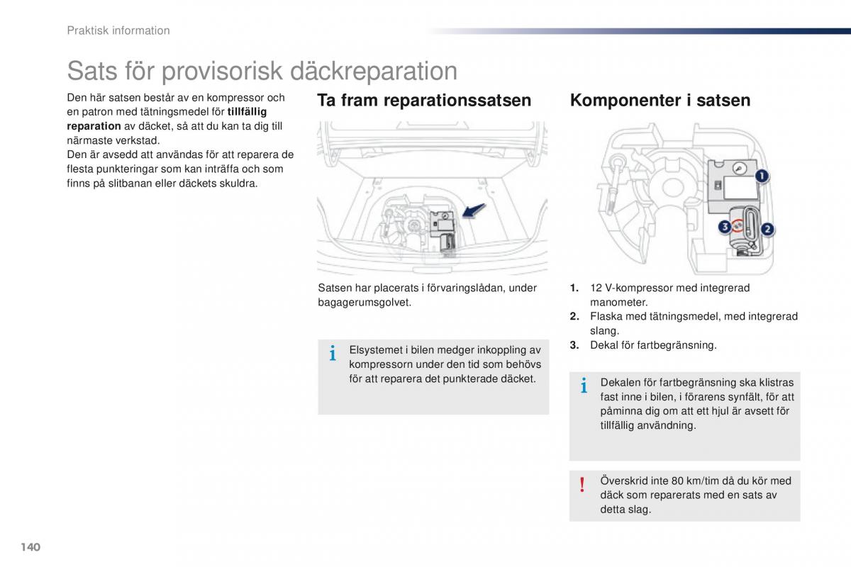 Peugeot 301 instruktionsbok / page 142