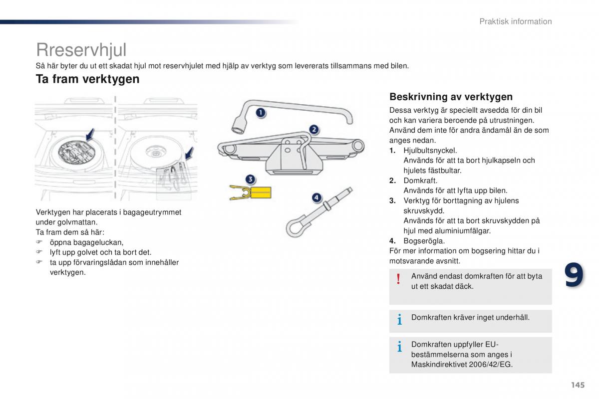 Peugeot 301 instruktionsbok / page 147