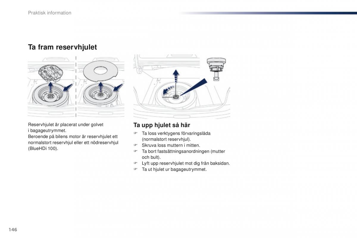 Peugeot 301 instruktionsbok / page 148