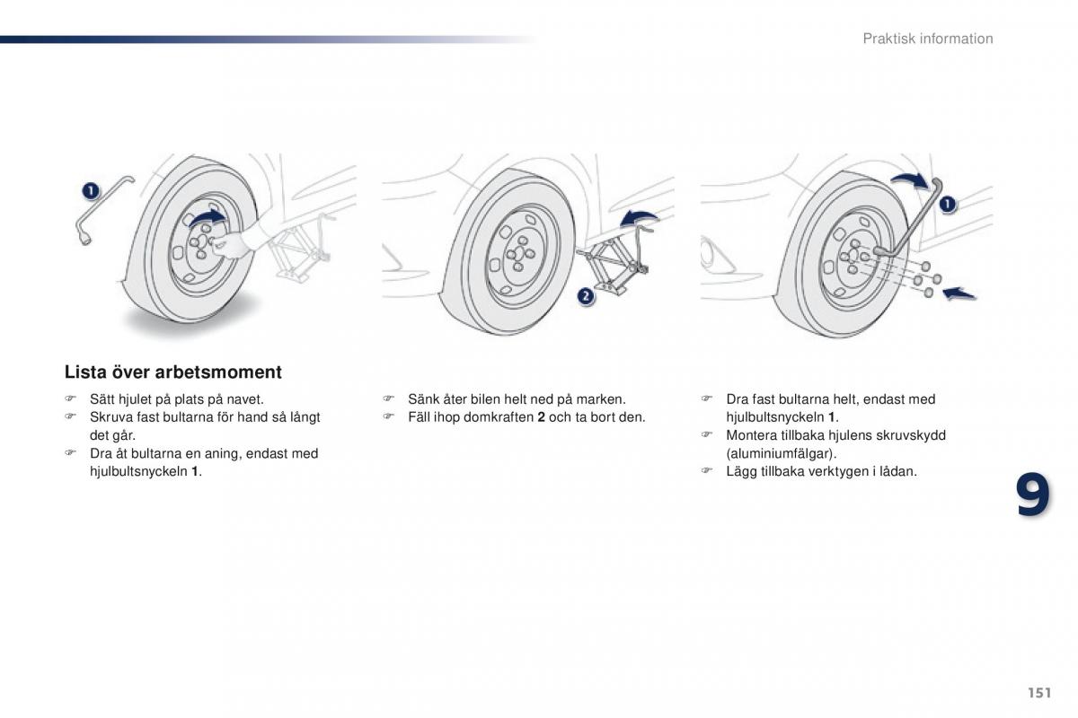 Peugeot 301 instruktionsbok / page 153