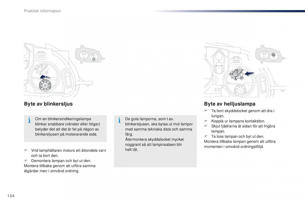 Peugeot 301 instruktionsbok / page 156