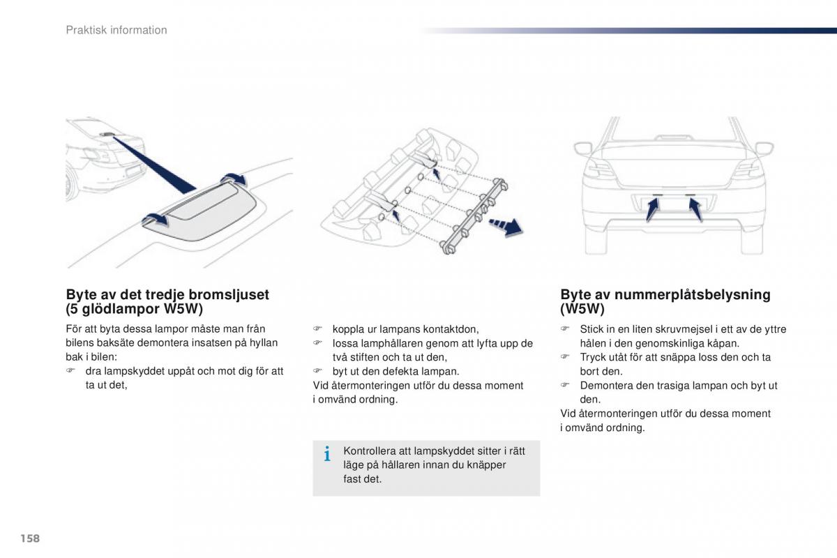 Peugeot 301 instruktionsbok / page 160