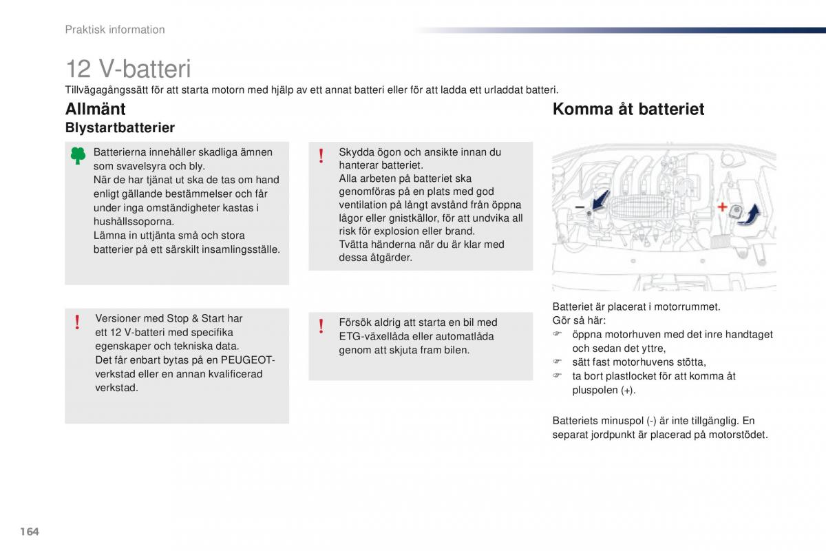 Peugeot 301 instruktionsbok / page 166