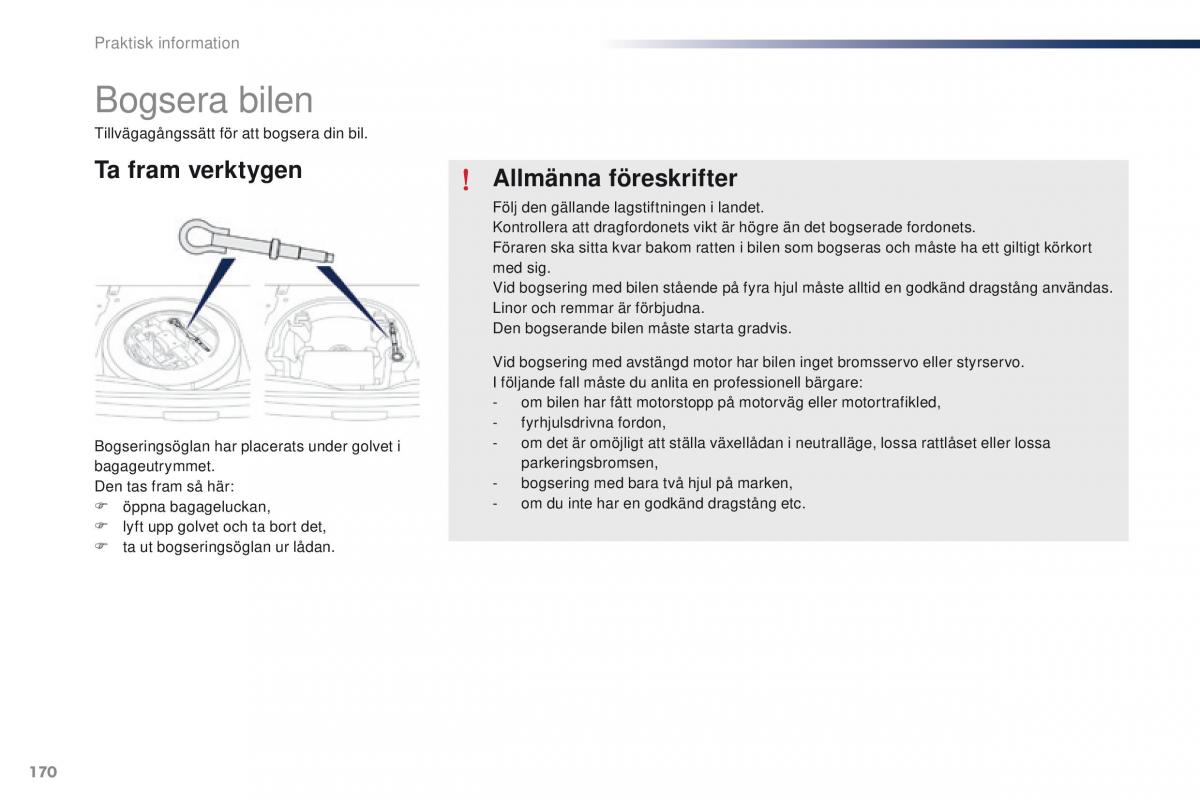 Peugeot 301 instruktionsbok / page 172