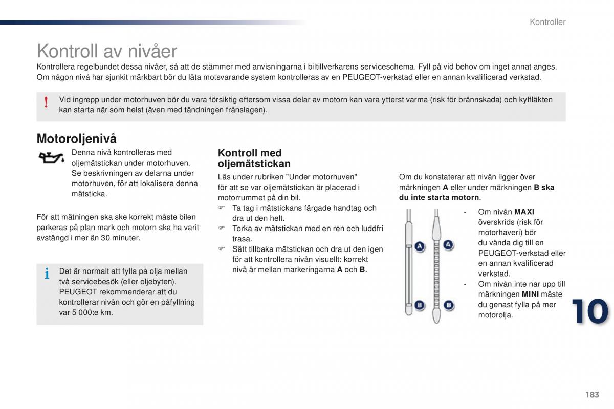 Peugeot 301 instruktionsbok / page 185