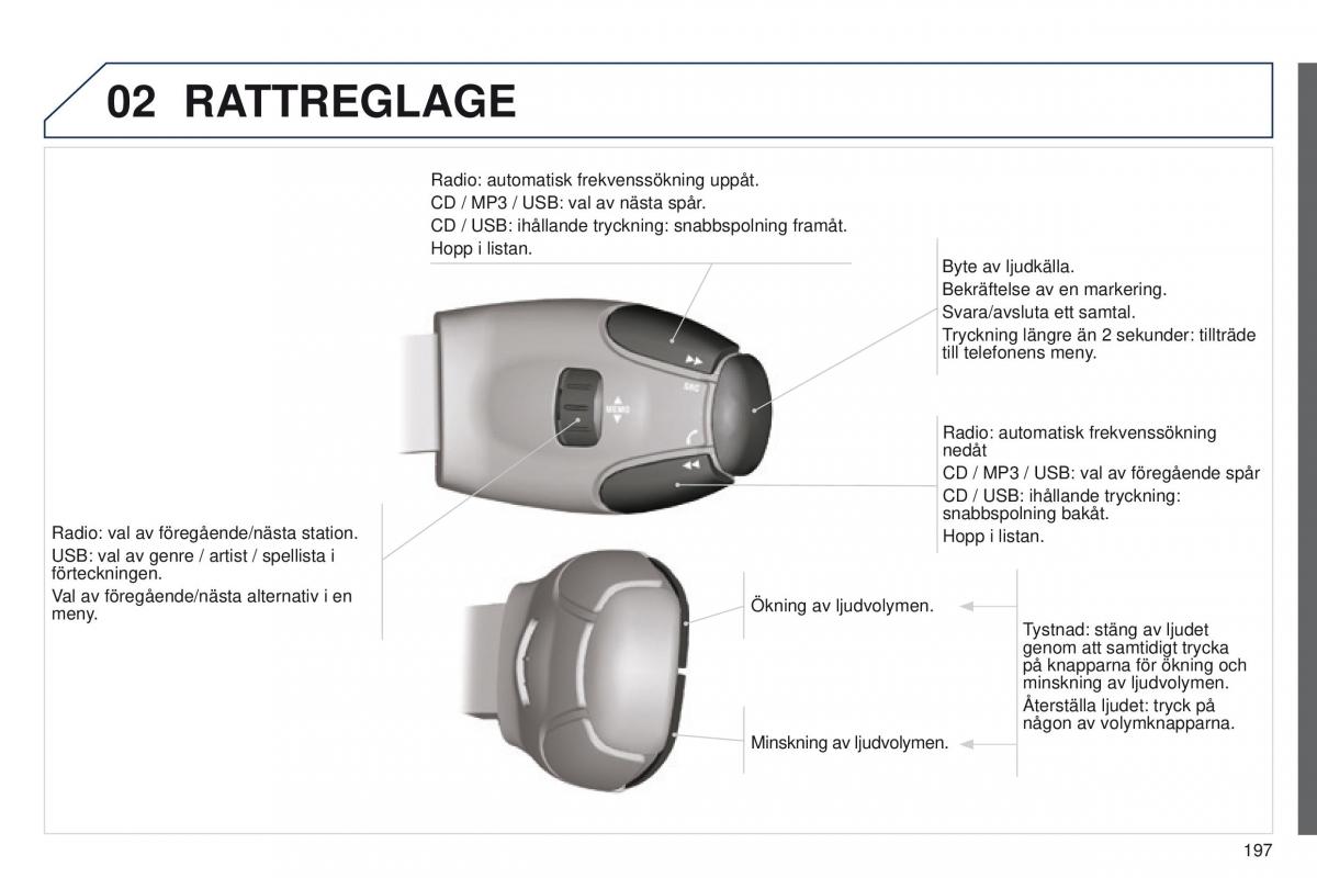 Peugeot 301 instruktionsbok / page 199