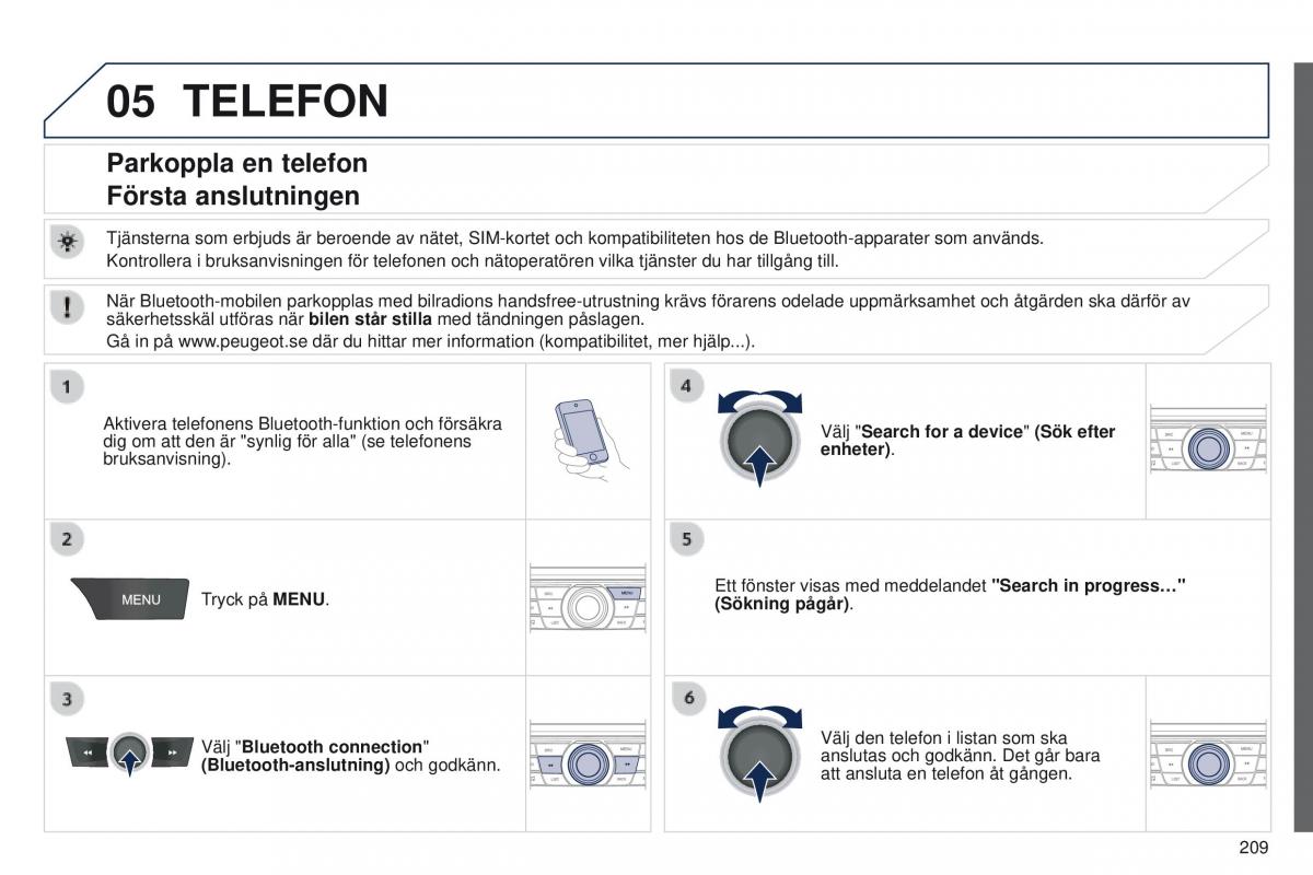 Peugeot 301 instruktionsbok / page 211