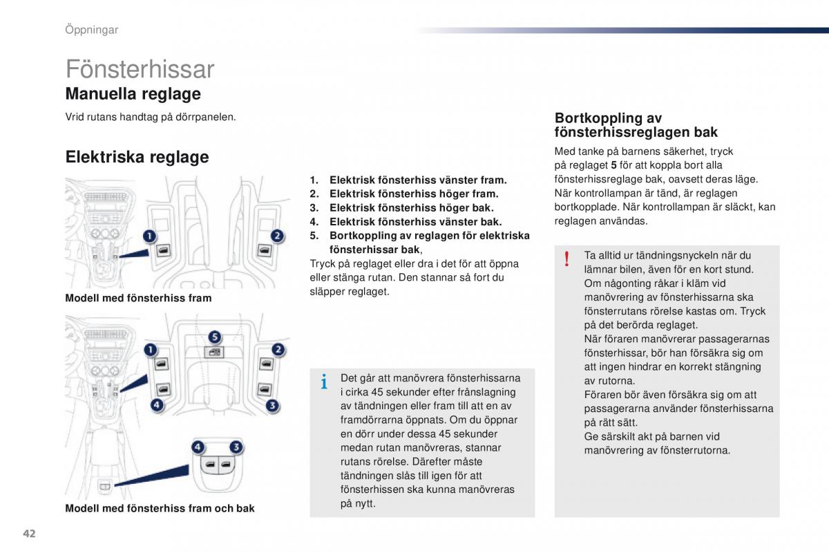 Peugeot 301 instruktionsbok / page 44