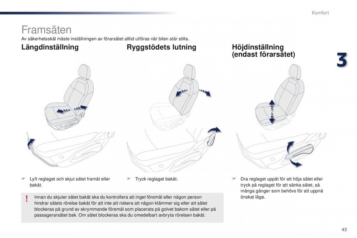 Peugeot 301 instruktionsbok / page 45