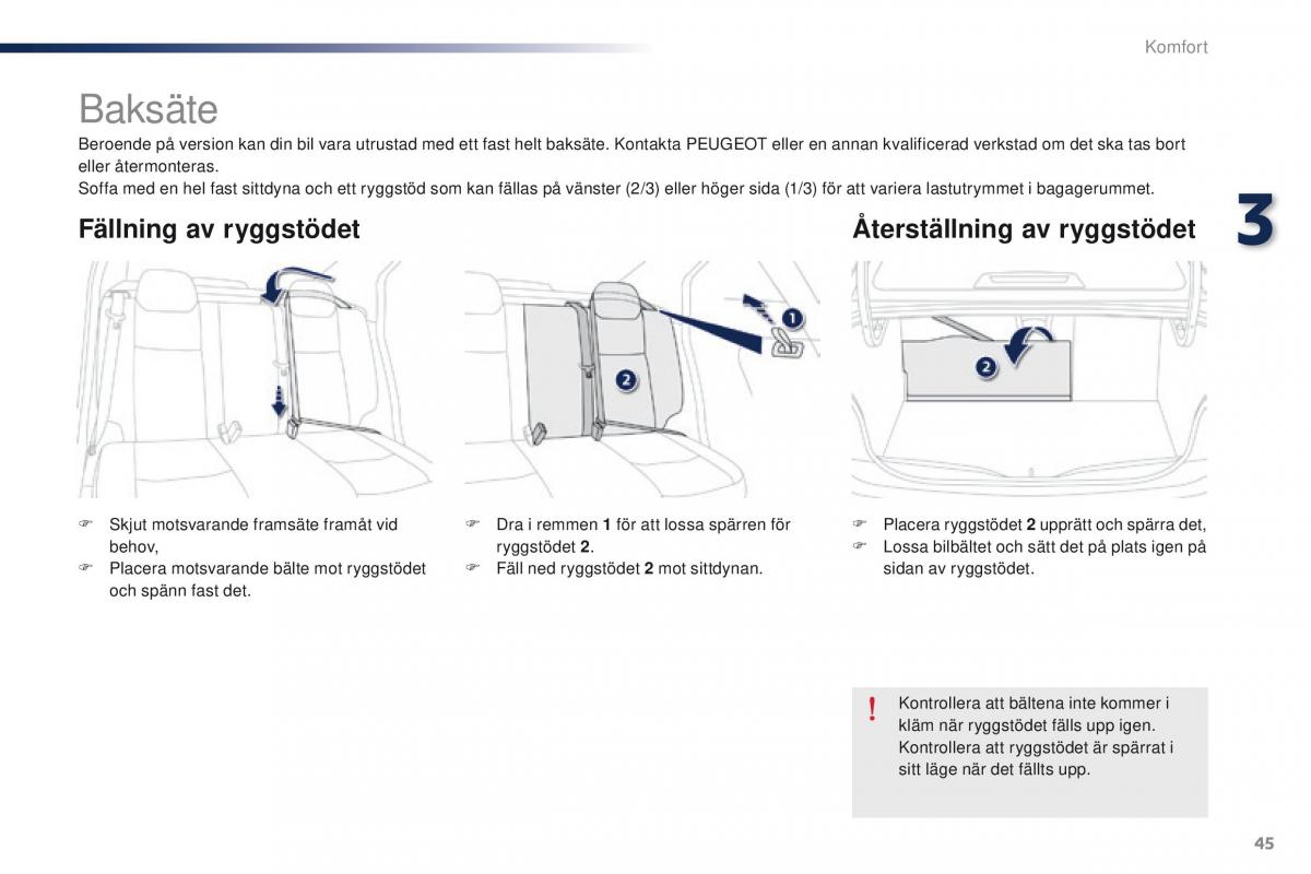 Peugeot 301 instruktionsbok / page 47