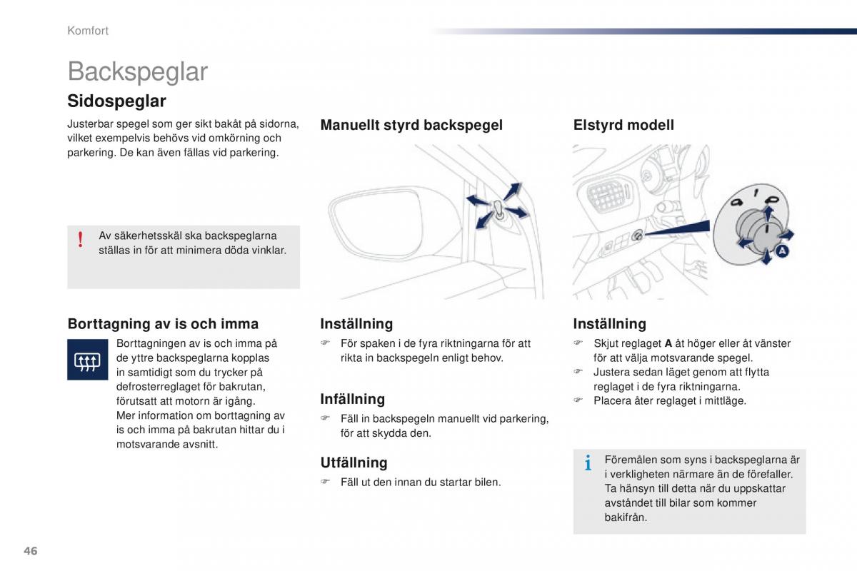 Peugeot 301 instruktionsbok / page 48