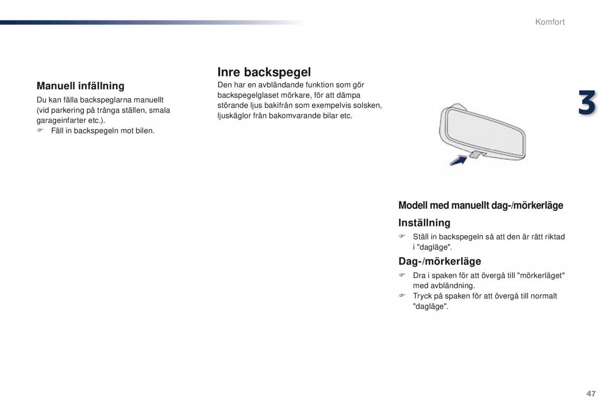 Peugeot 301 instruktionsbok / page 49