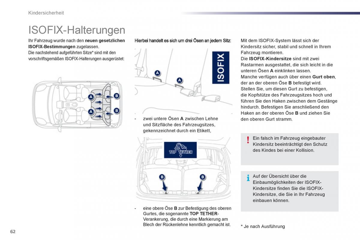 Peugeot 107 Handbuch / page 64