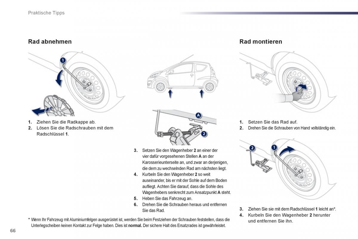 Peugeot 107 Handbuch / page 68