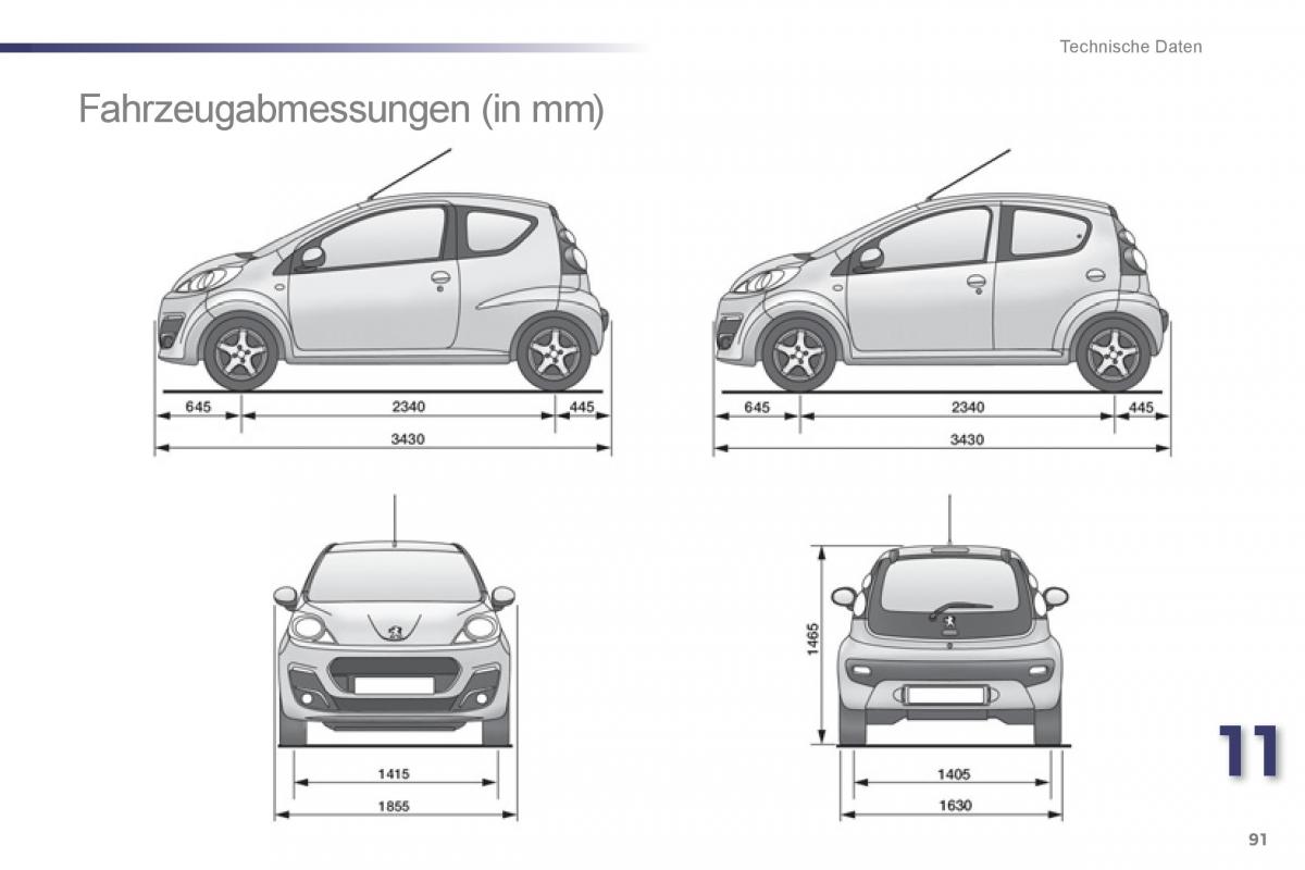 Peugeot 107 Handbuch / page 93