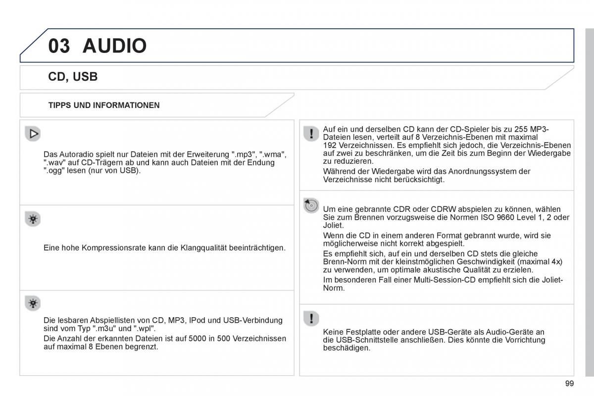 Peugeot 107 Handbuch / page 101