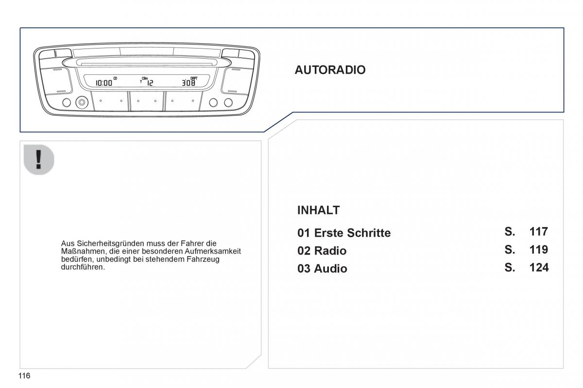 Peugeot 107 Handbuch / page 118