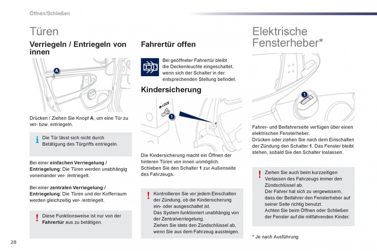 Peugeot 107 Handbuch / page 30