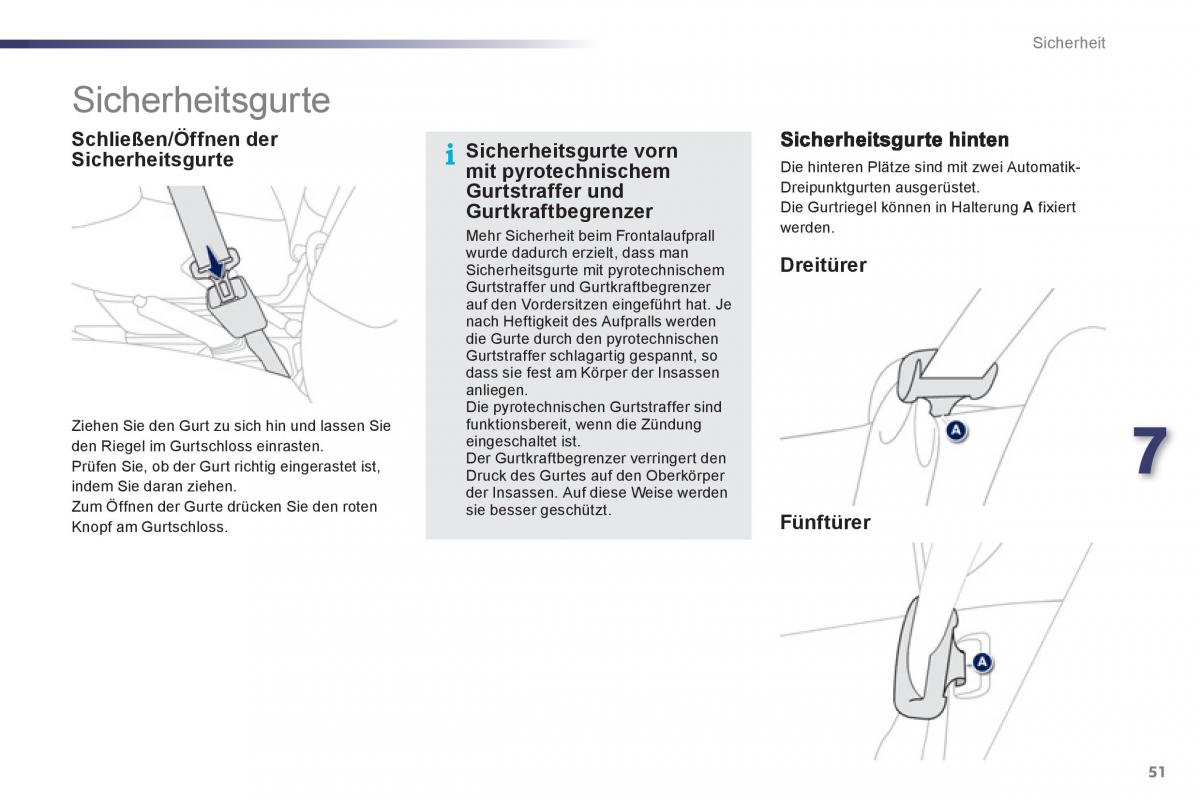 Peugeot 107 Handbuch / page 53