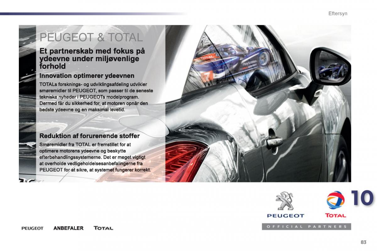 Peugeot 107 Bilens instruktionsbog / page 85