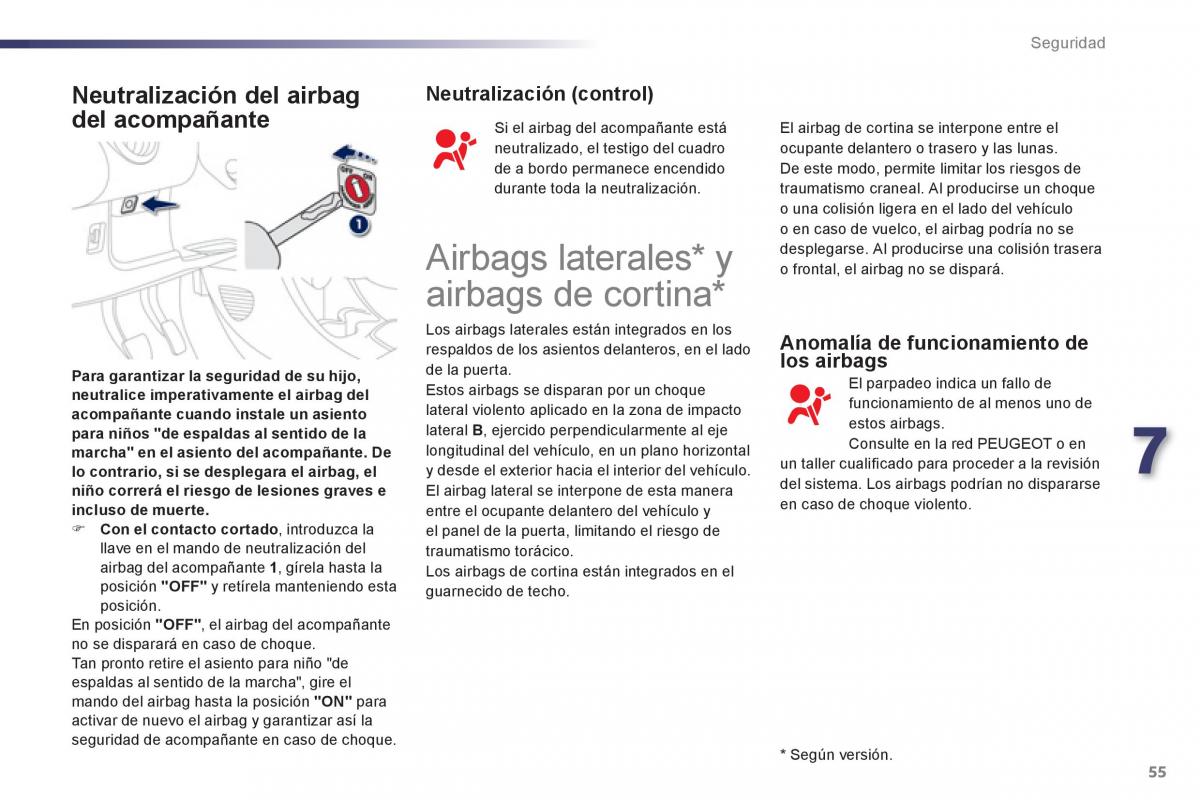 Peugeot 107 manual del propietario / page 57