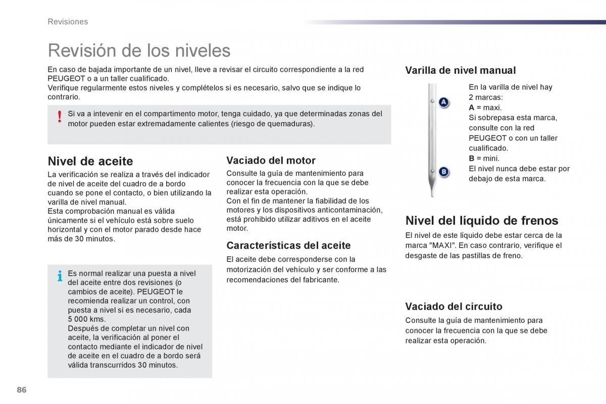 Peugeot 107 manual del propietario / page 88