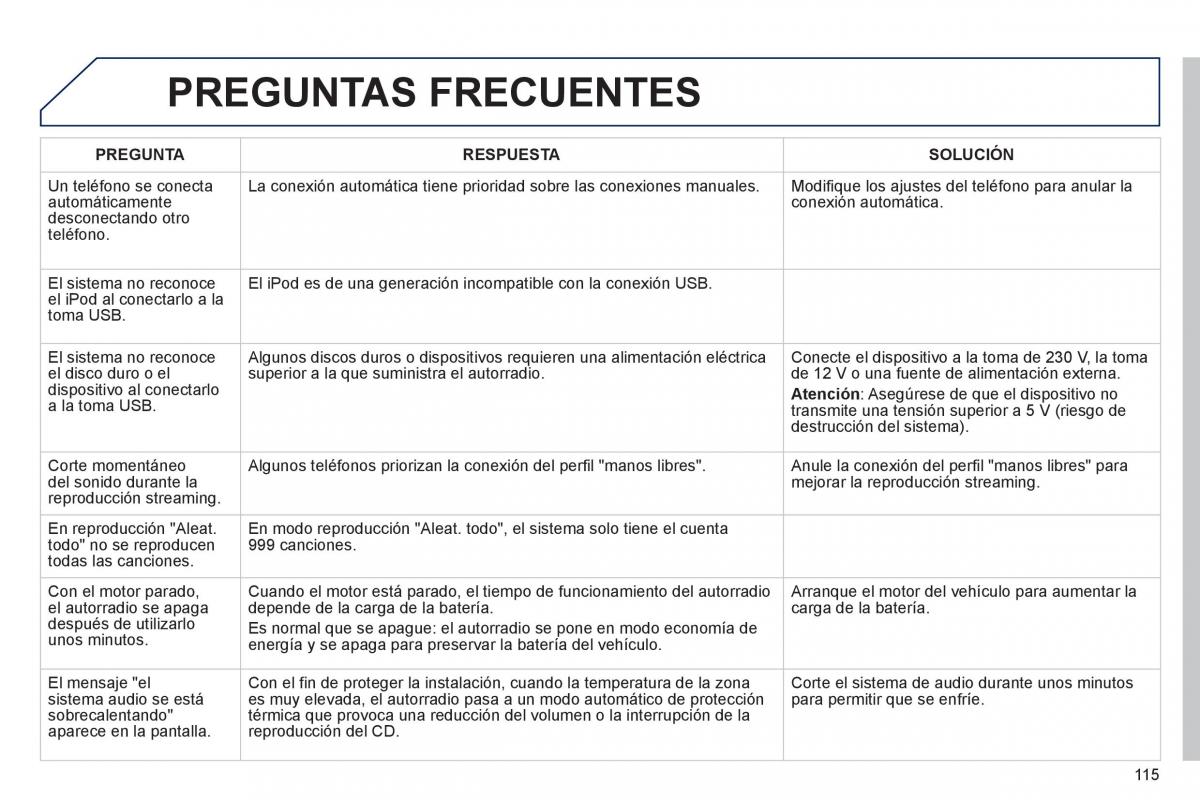 Peugeot 107 manual del propietario / page 117