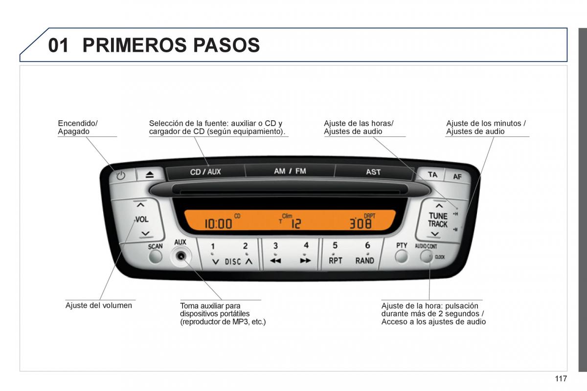 Peugeot 107 manual del propietario / page 119