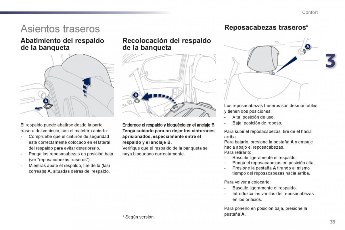 Peugeot 107 manual del propietario / page 41