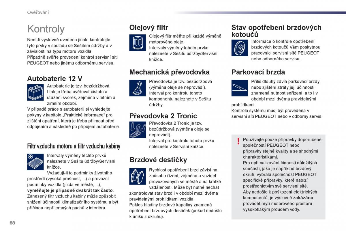 Peugeot 107 navod k obsludze / page 90