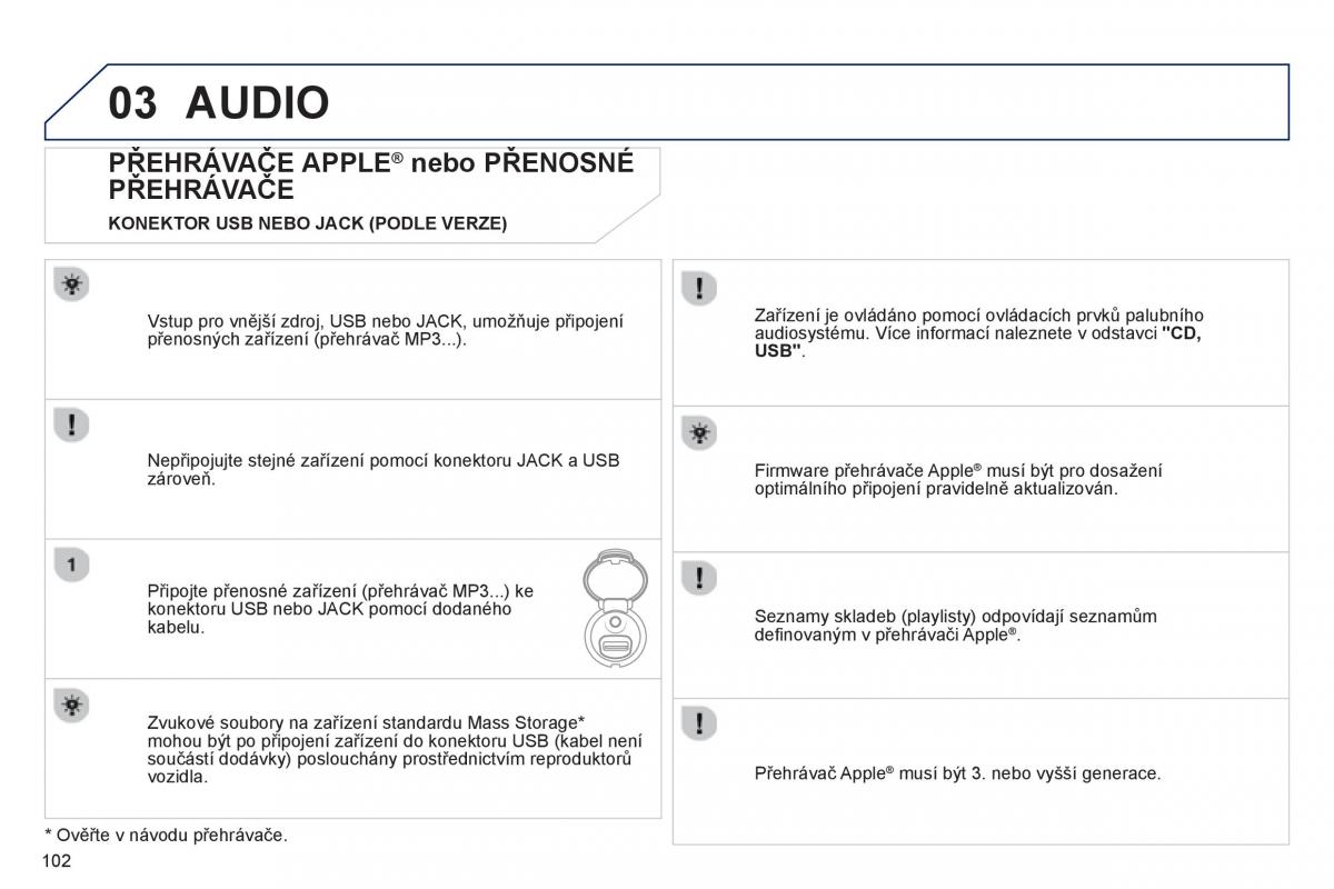 Peugeot 107 navod k obsludze / page 104