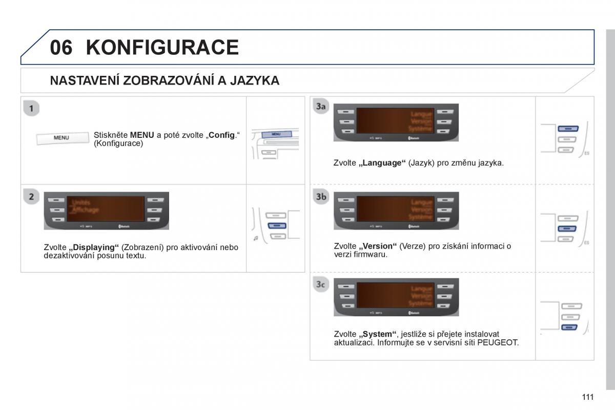 Peugeot 107 navod k obsludze / page 113