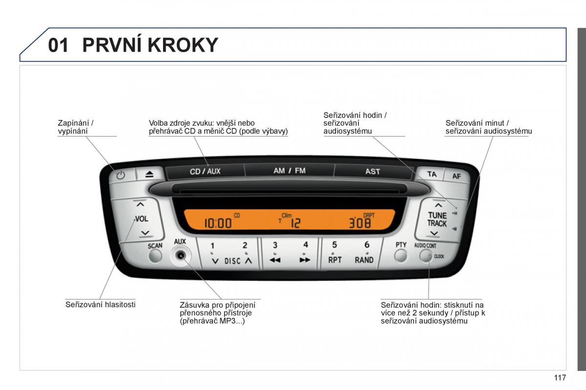 Peugeot 107 navod k obsludze / page 119