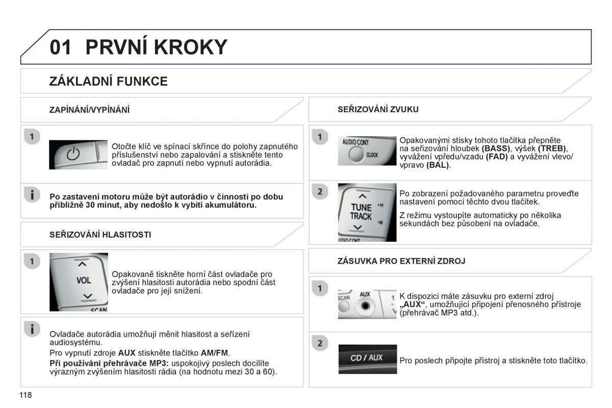 Peugeot 107 navod k obsludze / page 120