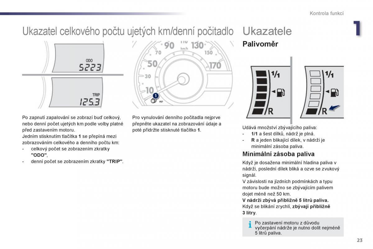 Peugeot 107 navod k obsludze / page 25