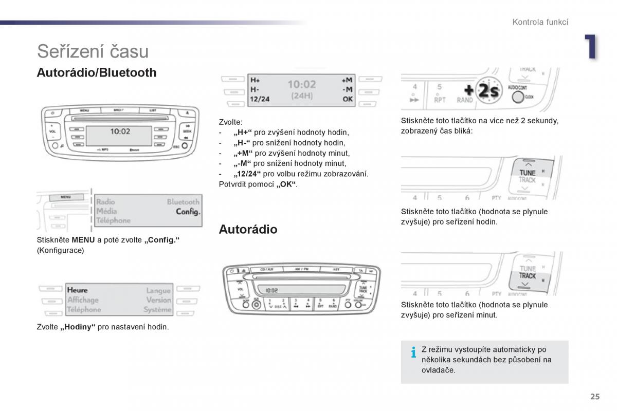 Peugeot 107 navod k obsludze / page 27