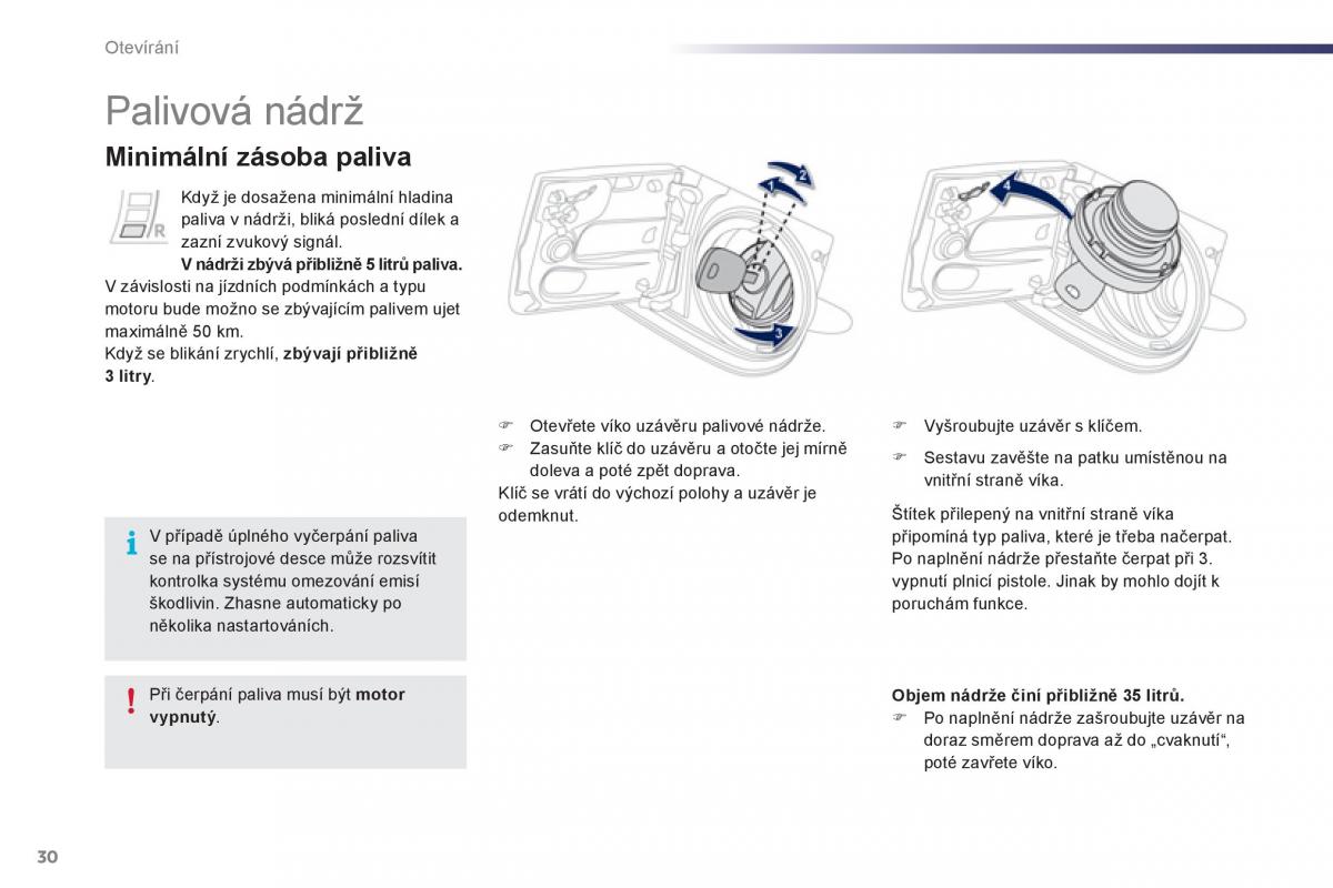 Peugeot 107 navod k obsludze / page 32