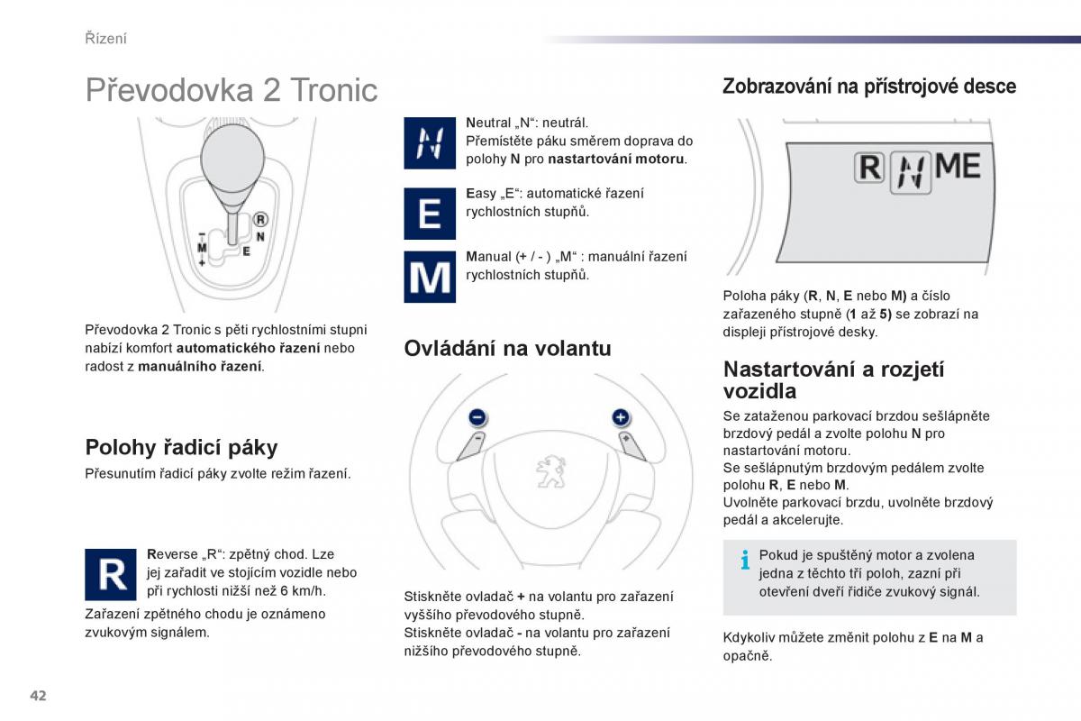 Peugeot 107 navod k obsludze / page 44