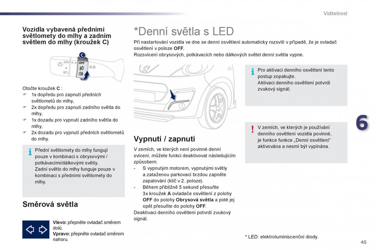 Peugeot 107 navod k obsludze / page 47