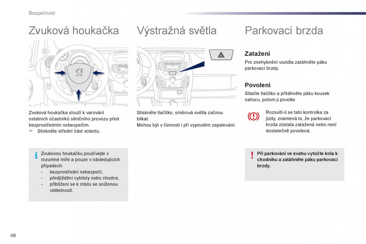 Peugeot 107 navod k obsludze / page 50