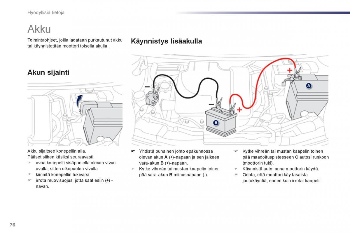 Peugeot 107 omistajan kasikirja / page 78