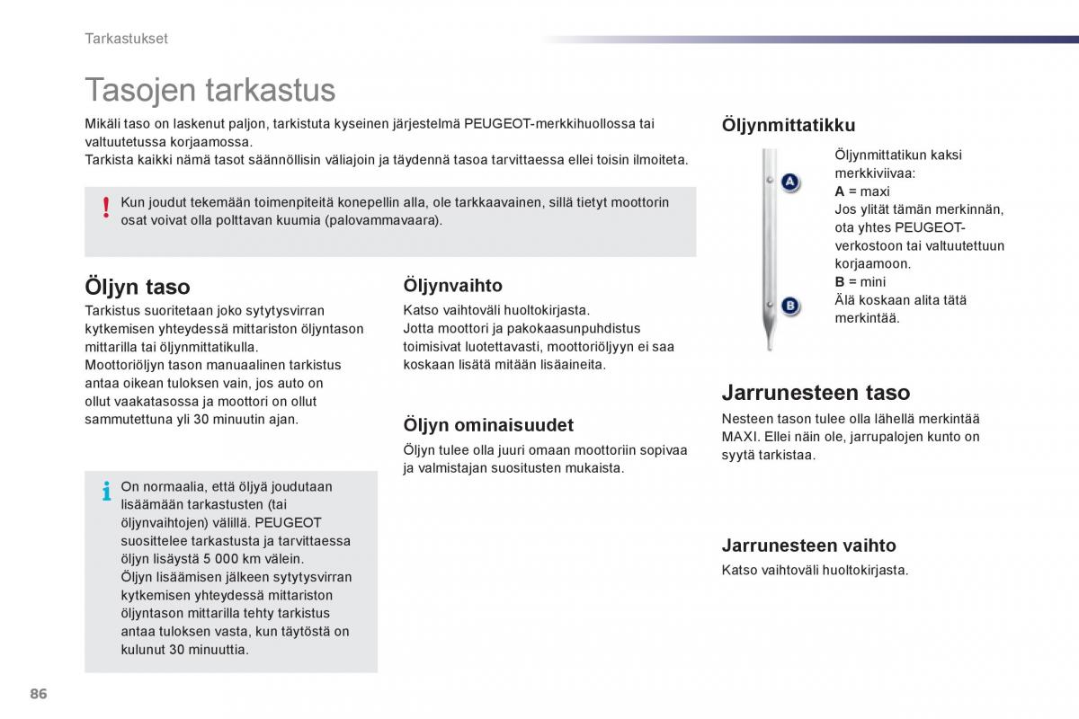 Peugeot 107 omistajan kasikirja / page 88