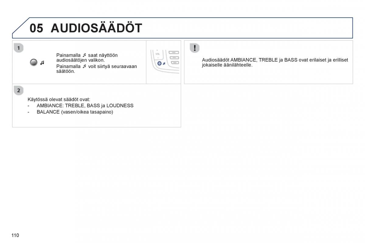 Peugeot 107 omistajan kasikirja / page 112